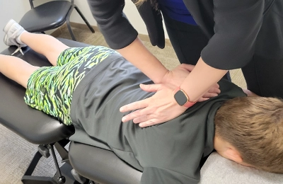 Patient Receiving Adjustment At Infinity Chiropractic and Acupuncture