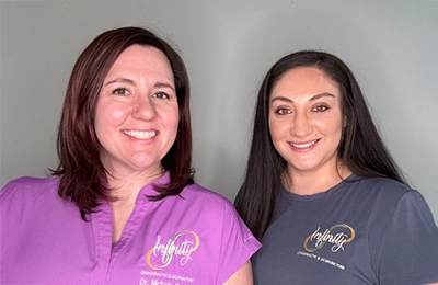 Nichole Findell With Shantel At Infinity Chiropractic and Acupuncture